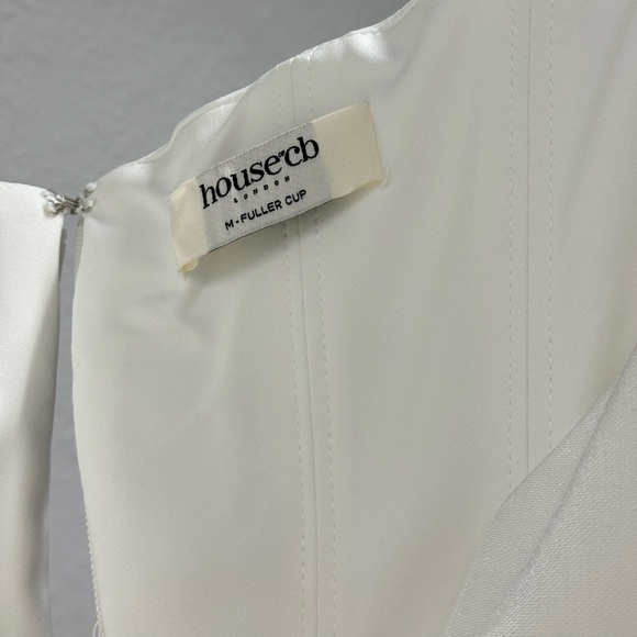 House of CB LADY WHITE STRAPLESS MIDI DRESS (Bigger Cup D-E) - Picture 6 of 8